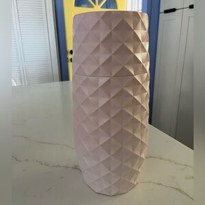 AMARANTH Co. Blush Pink Geometric Resin Vase